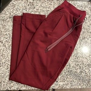 Jaanuu Red Wine Straight leg Scrub Bottoms